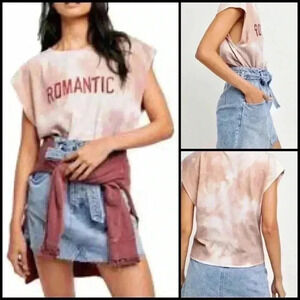 Free People We The Free Love Love Only Tie Dye Graphic Top Size S